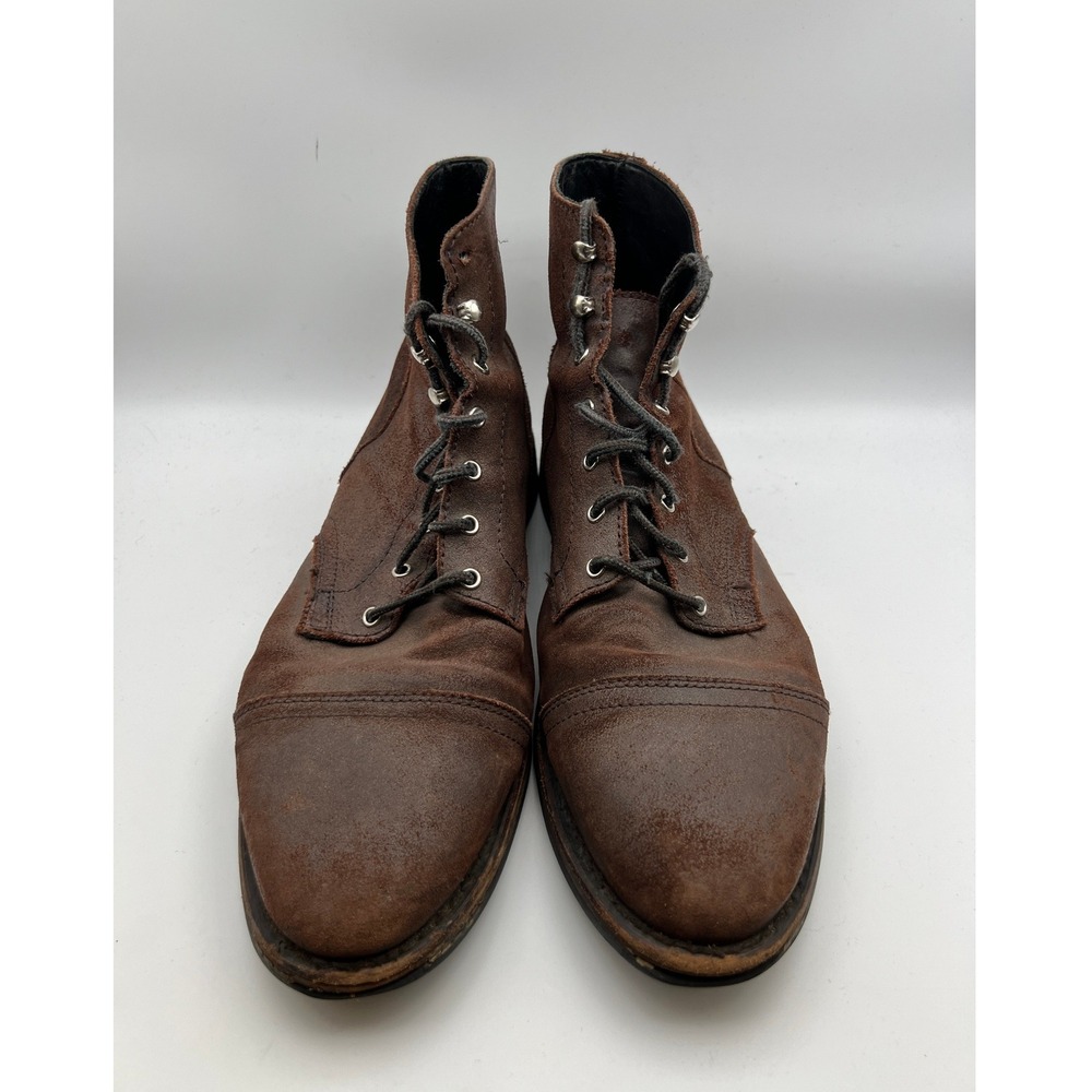 Thursday Boot Captain Arizona Adobe Brown Leather Lace Up Cap Toe Boots Mens 13